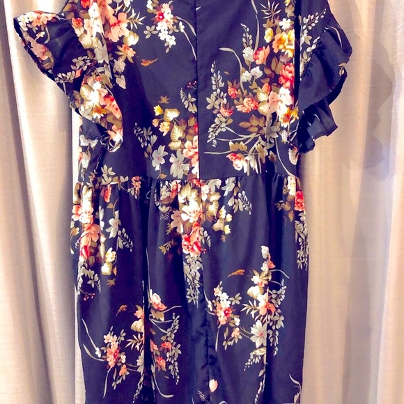 🌺🌷🆕 Floral Ruffle Sleeve Babydoll Dress 2X - Picture 3 of 6